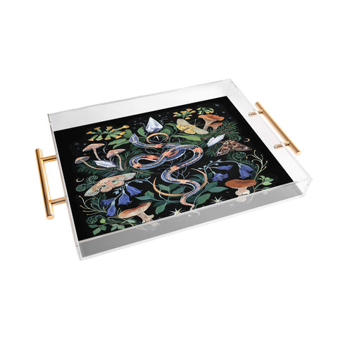 Clara McAllister Snake Crystal Garden Acrylic Tray