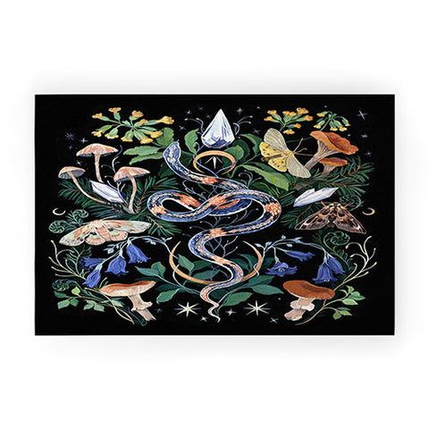 Clara McAllister Snake Crystal Garden Welcome Mat