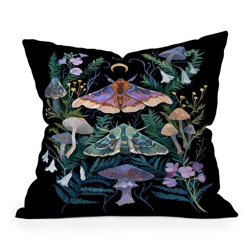 Clara McAllister Sphinx Moth Throw Pillow