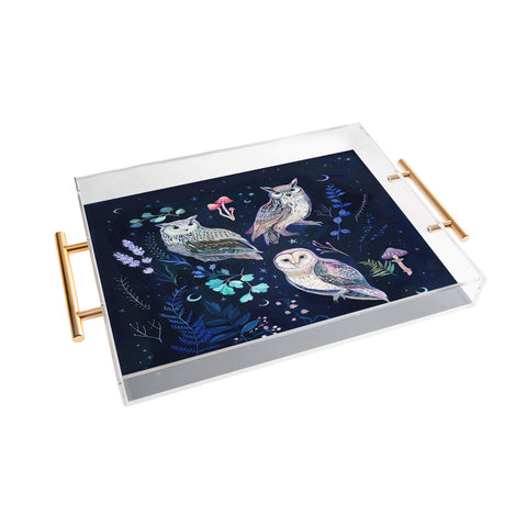 Clara McAllister Star Owls Acrylic Tray