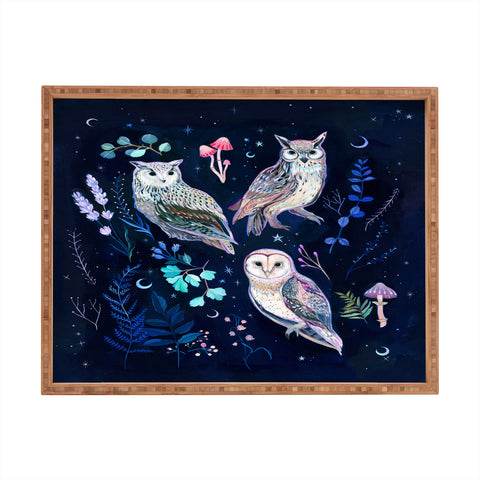 Clara McAllister Star Owls Rectangular Tray