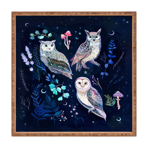 Clara McAllister Star Owls Square Tray
