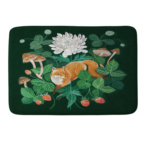 Clara McAllister Strawberry Fox Memory Foam Bath Mat