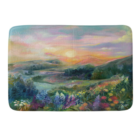 Clara McAllister Sunset Landscape Memory Foam Bath Mat