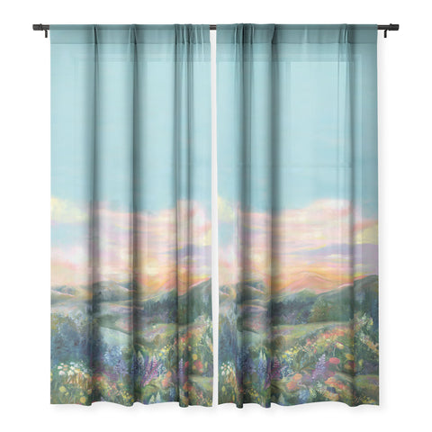 Clara McAllister Sunset Landscape Sheer Non Repeat