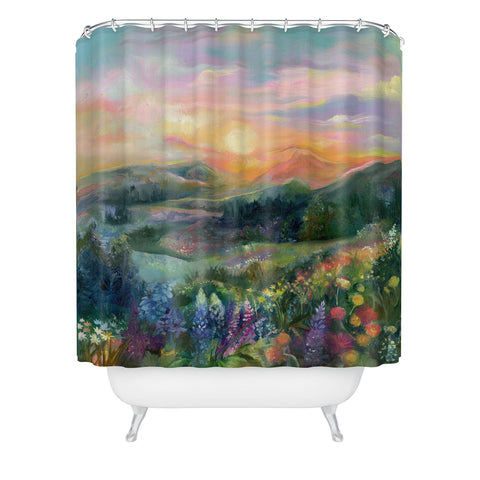 Clara McAllister Sunset Landscape Shower Curtain