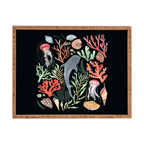 Clara McAllister Whale Shark Shells Rectangular Tray