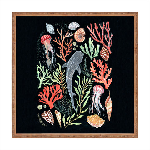 Clara McAllister Whale Shark Shells Square Tray