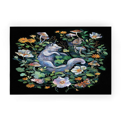 Clara McAllister White Fox Welcome Mat