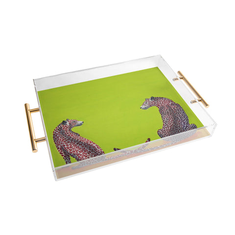 Clara Nilles Leopard Lovers Acrylic Tray
