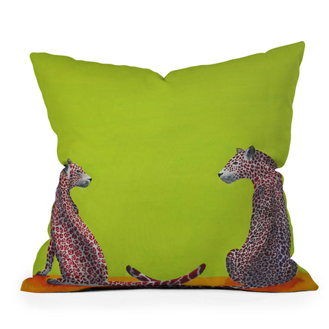 Clara Nilles Leopard Lovers Outdoor Throw Pillow