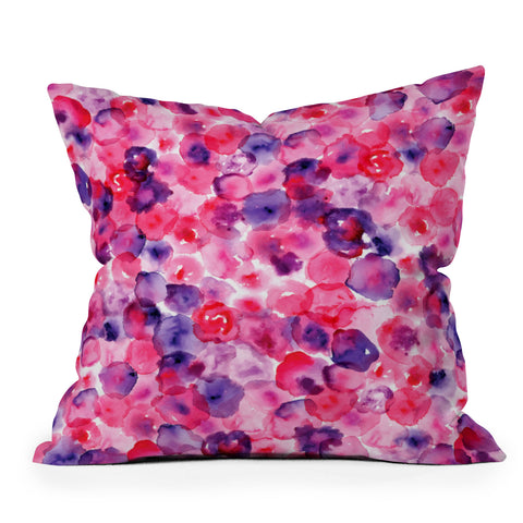 CMYKaren Rosettes Outdoor Throw Pillow