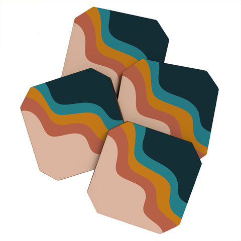 CoastL Studio Abstract Retro Coaster Set