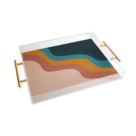 CoastL Studio Abstract Retro Acrylic Tray