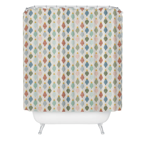 CoastL Studio Boho Ornaments Multicolor Shower Curtain