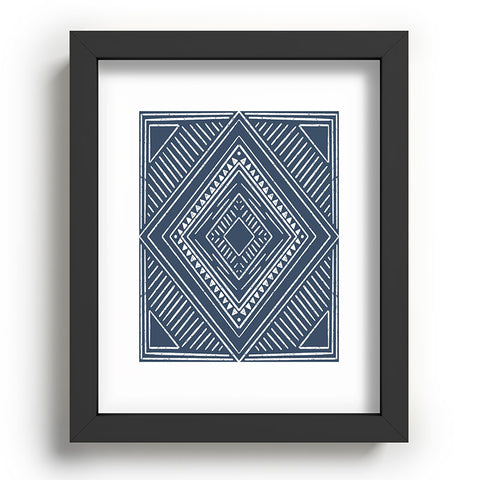 CoastL Studio Boho Tiles Atlantic Blue Recessed Framing Rectangle