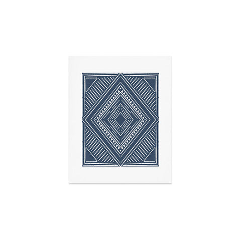 CoastL Studio Boho Tiles Atlantic Blue Art Print