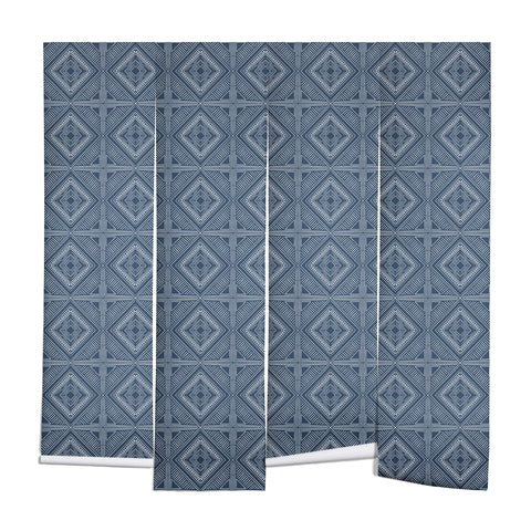 CoastL Studio Boho Tiles Atlantic Blue Wall Mural