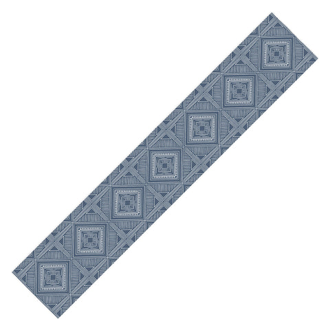 CoastL Studio Boho Tiles Atlantic Blue Table Runner