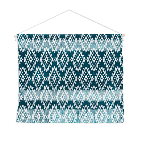CoastL Studio Coastl Ikat Lagoon Blue Wall Hanging Landscape