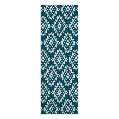 CoastL Studio Coastl Ikat Lagoon Blue Yoga Towel
