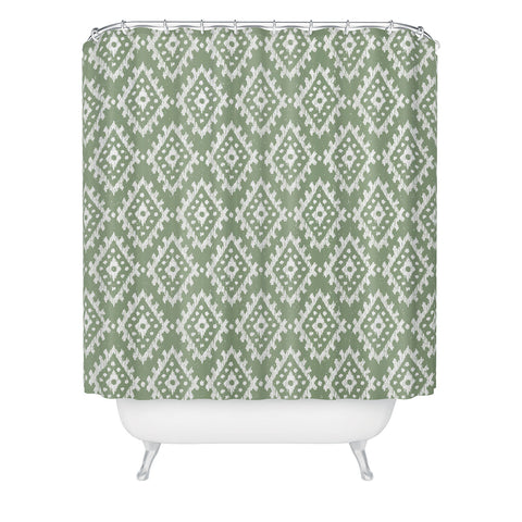 CoastL Studio Coastl Ikat Pistachio Shower Curtain