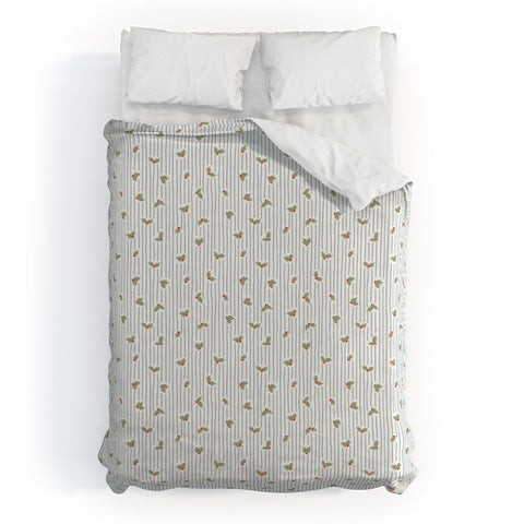CoastL Studio Hand Drawn Holly Stripe Duvet Cover