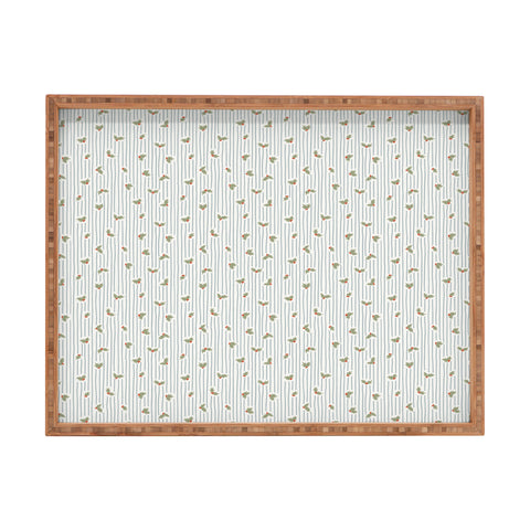 CoastL Studio Hand Drawn Holly Stripe Rectangular Tray