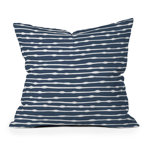 CoastL Studio Khipu Classic Blue Outdoor Throw Pillow