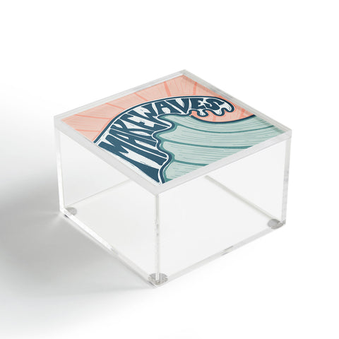 CoastL Studio Make Waves Linocut Acrylic Box