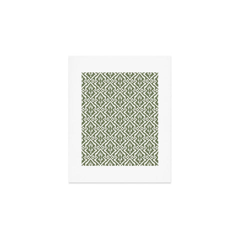 CoastL Studio Modern Ikat Lush Green Art Print