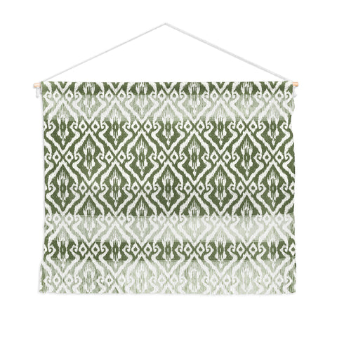 CoastL Studio Modern Ikat Lush Green Wall Hanging Landscape