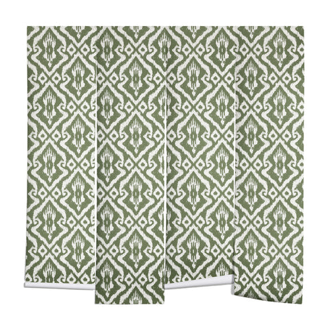 CoastL Studio Modern Ikat Lush Green Wall Mural