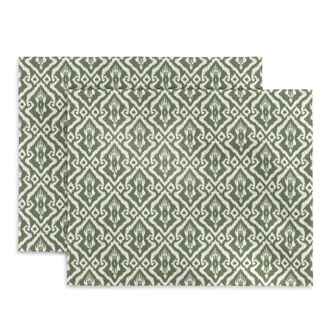CoastL Studio Modern Ikat Lush Green Placemat