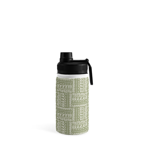 CoastL Studio Mudcloth Doodle Squares Lush Water Bottle
