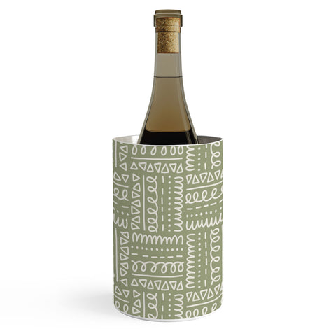 CoastL Studio Mudcloth Doodle Squares Lush Wine Chiller