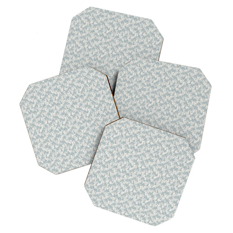 CoastL Studio Palm Forest Coastal Blue Coaster Set