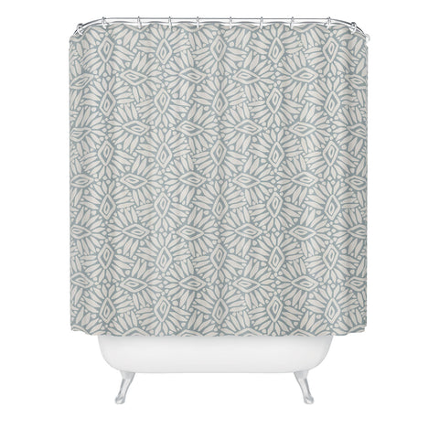 CoastL Studio Palm Ogee Shower Curtain