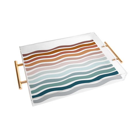 CoastL Studio Rainbow Waves Acrylic Tray