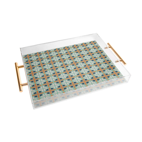 CoastL Studio Retro Tile I Acrylic Tray