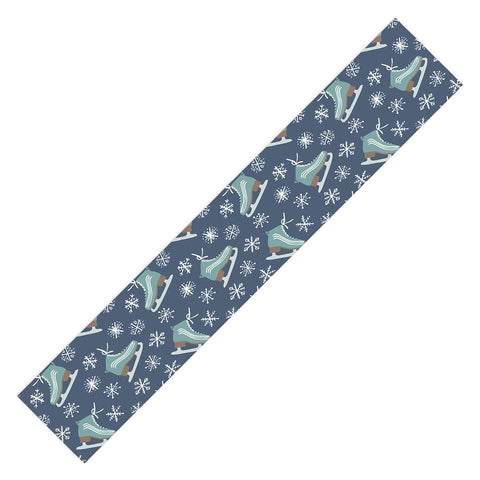 CoastL Studio Snowy Ice Skates Table Runner