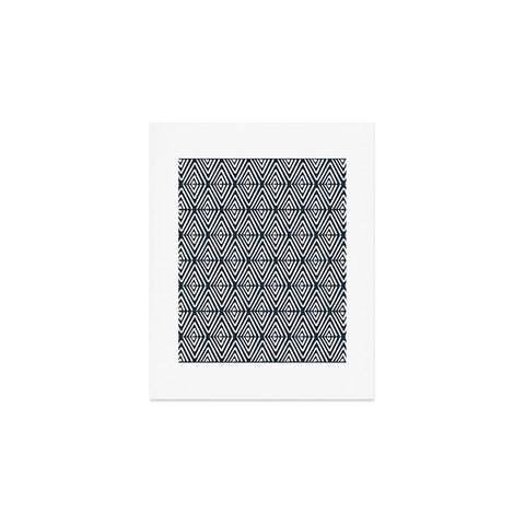 CoastL Studio Stacked Arrows Navy and White Art Print