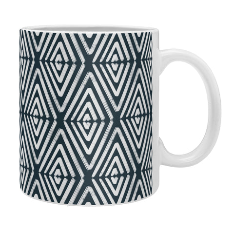 CoastL Studio Stacked Arrows Navy and White Coffee Mug