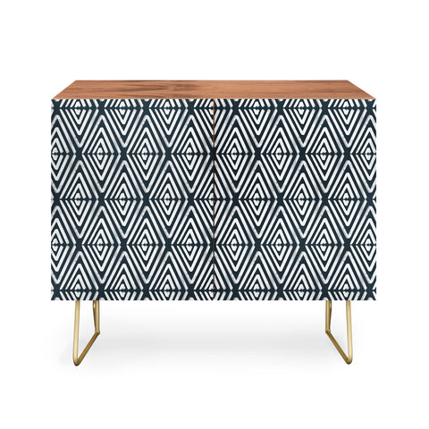 CoastL Studio Stacked Arrows Navy and White Credenza