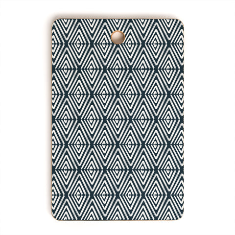 CoastL Studio Stacked Arrows Navy and White Cutting Board Rectangle
