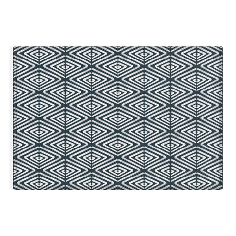 CoastL Studio Stacked Arrows Navy and White Outdoor Rug