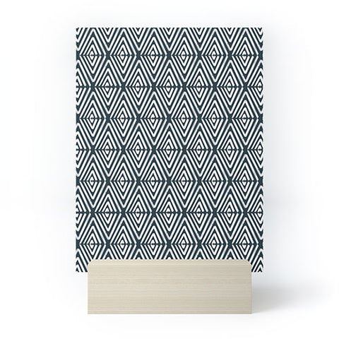 CoastL Studio Stacked Arrows Navy and White Mini Art Print