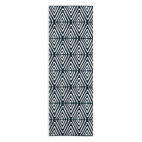 CoastL Studio Stacked Arrows Navy and White Yoga Towel