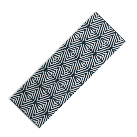 CoastL Studio Stacked Arrows Navy and White Yoga Mat