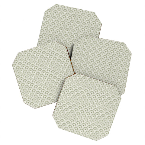 CoastL Studio Surfside Deco Lush Green Coaster Set